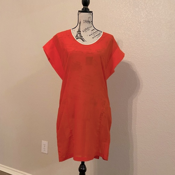 BCBG MAXAZRIA “Off The Runway” Tangerine Minidress - Size XS/S - Picture 1 of 10